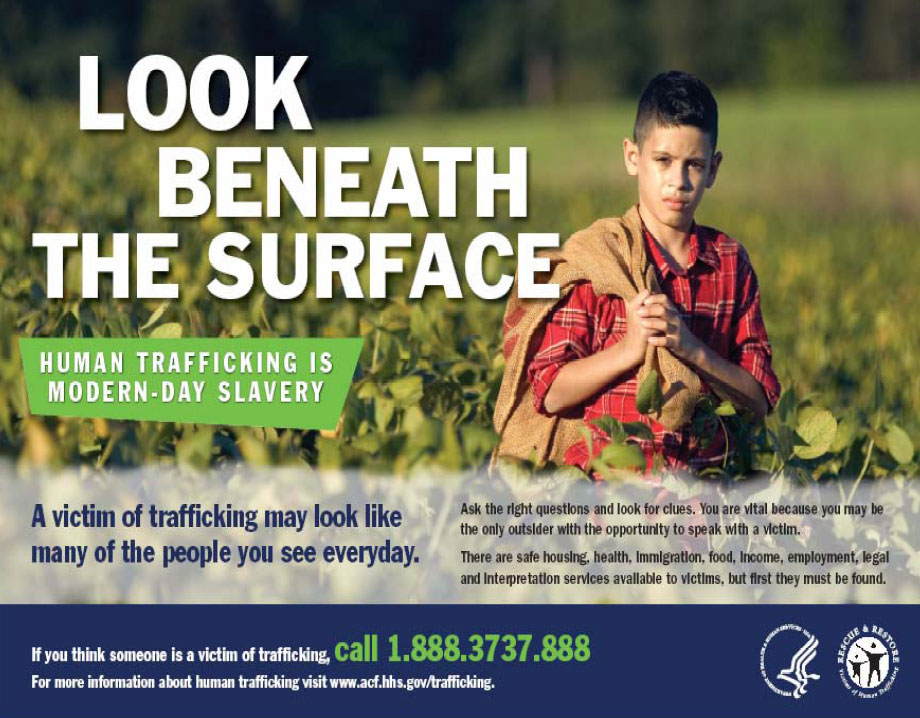 human trafficking poster